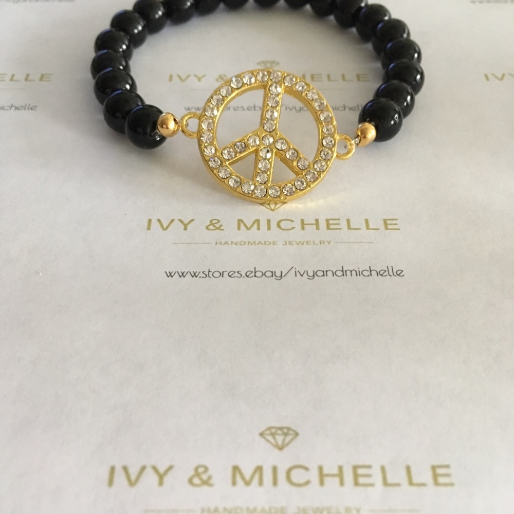 Peace Link Beaded Bracelet